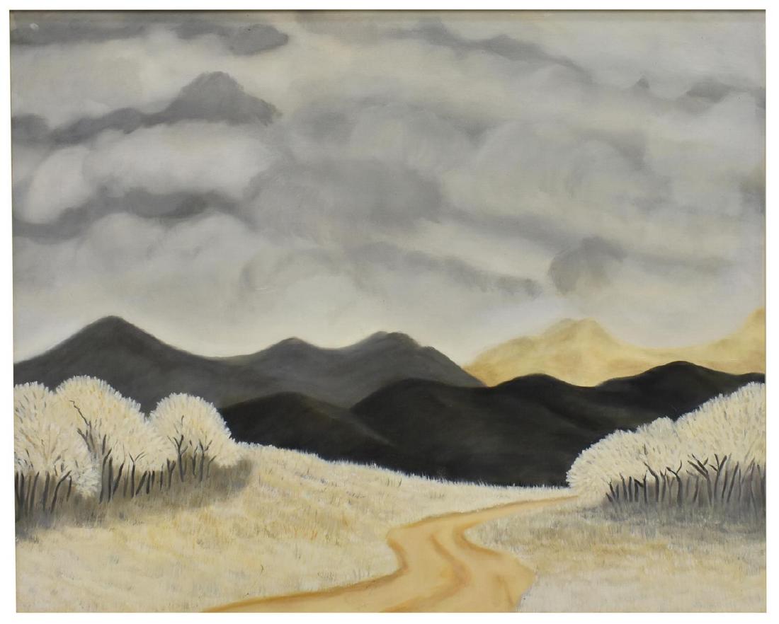 BILL RISBOURG (NM) MOUNTAIN LANDSCAPE PAINTING (1 of 4)