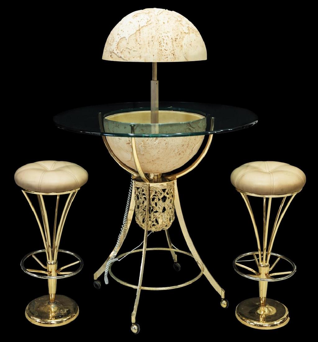 (3) SPANISH MODERN VIDAL GRAU GLOBE BAR & STOOLS (1 of 3)