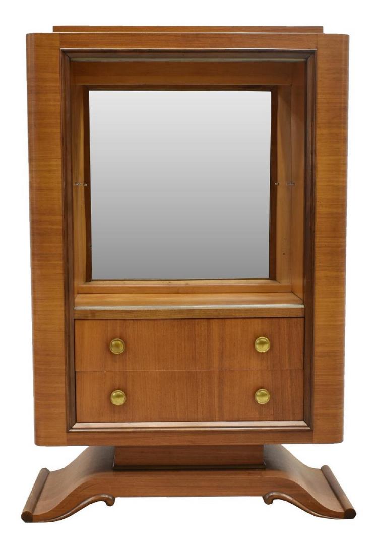 FRENCH ART DECO WALNUT BAR CABINET, c.1930s (1 of 5)