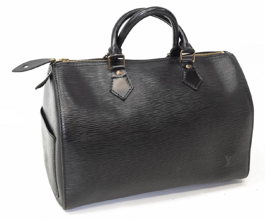 LOUIS VUITTON 'SPEEDY 30' BLK EPI LEATHER HANDBAG (1 of 4)