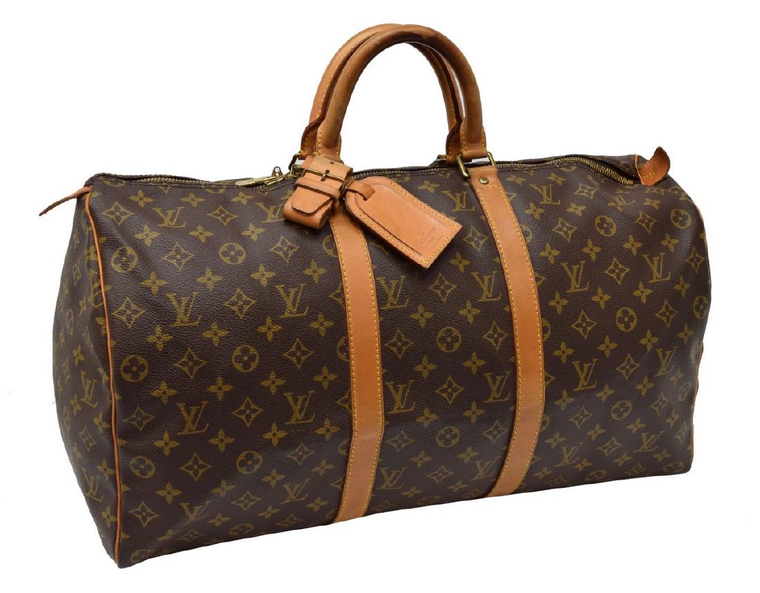 LOUIS VUITTON 'KEEPALL' MONOGRAM CANVAS DUFFLE BAG (1 of 4)