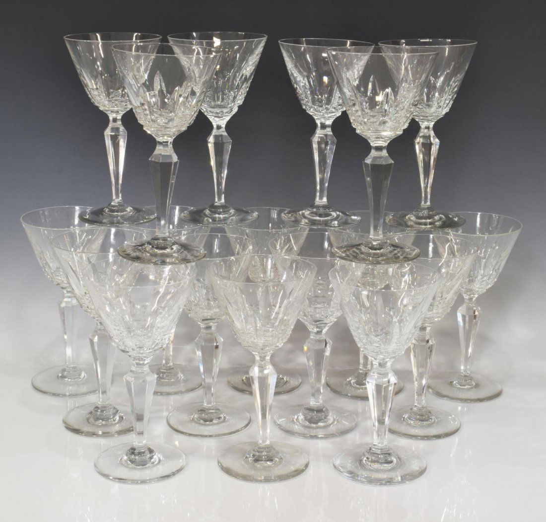 (18) BACCARAT AUSTERLITZ STEMMED CRYSTAL GOBLETS (1 of 3)
