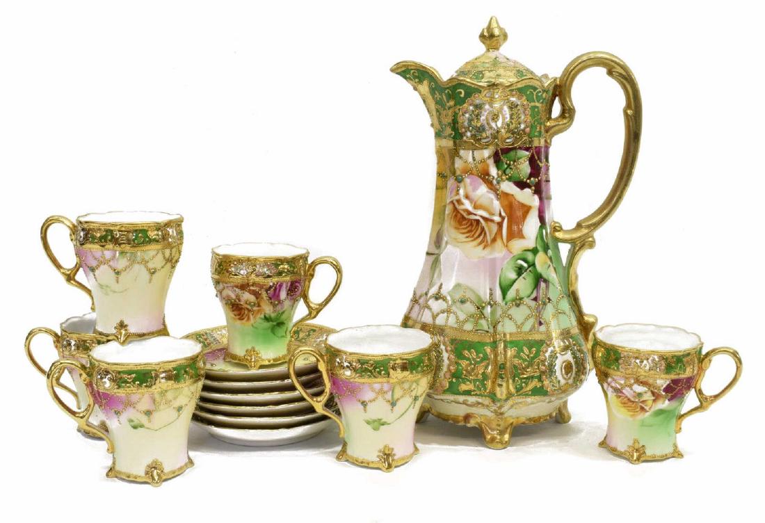 (14) NIPPON PORCELAIN HOT CHOCOLATE SET (1 of 5)