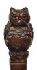 JAPANESE DRAGON & OWL CARVED HARDWOOD SOFA - 7