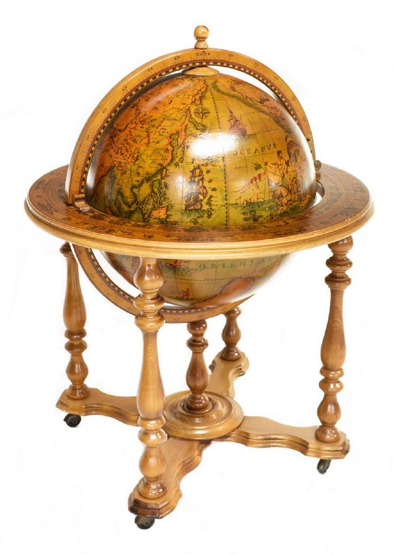 CONTINENTAL GLOBE-FORM SERVICE BAR CART (1 of 7)