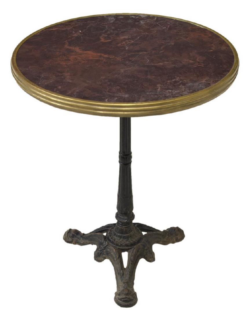 FRENCH PARISIAN CAST IRON BISTRO TABLE (1 of 2)