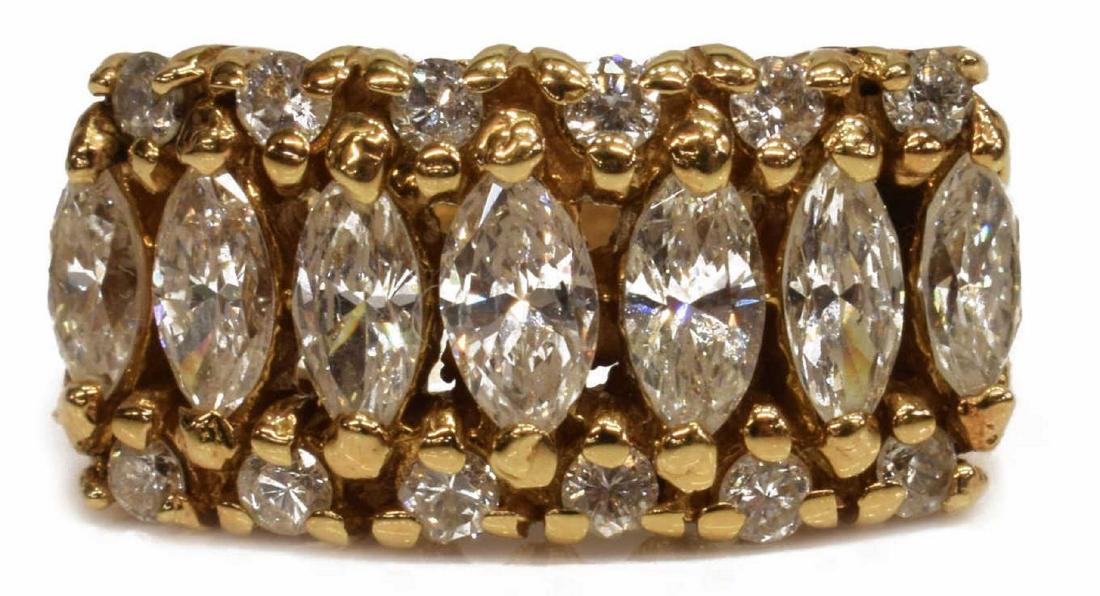 ESTATE 14KT YELLOW GOLD 1.75CTTW DIAMOND RING (1 of 4)