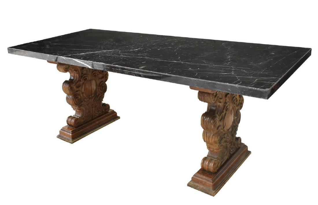SPANISH RENAISSANCE REVIVAL MARBLE-TOP TABLE (1 of 4)