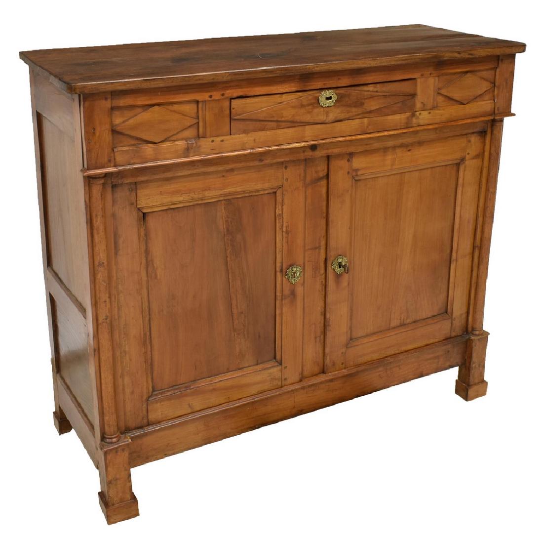 FRENCH EMPIRE STYLE MIXED WOOD SIDEBOARD (1 of 5)
