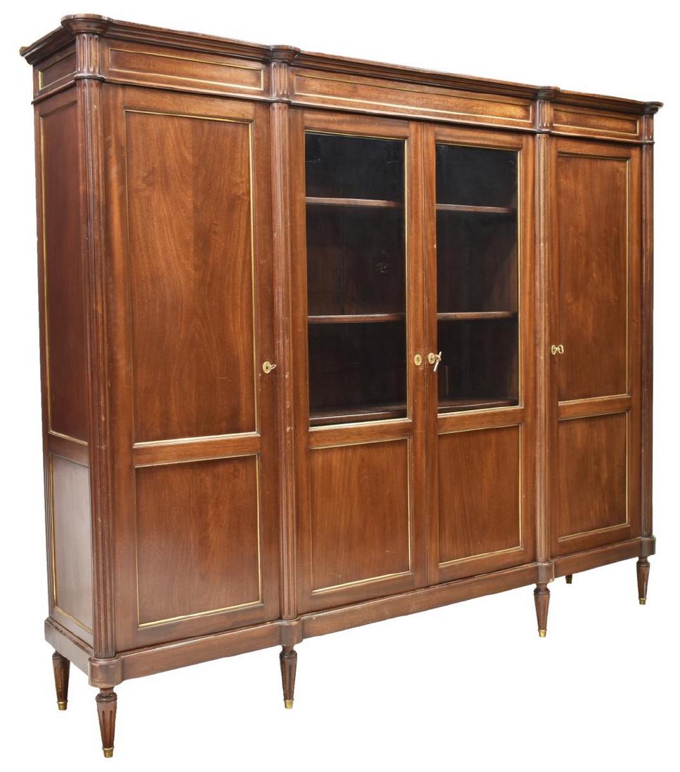 FRENCH LOUIS XVI STYLE MAHOGANY BOOKCASE (1 of 4)
