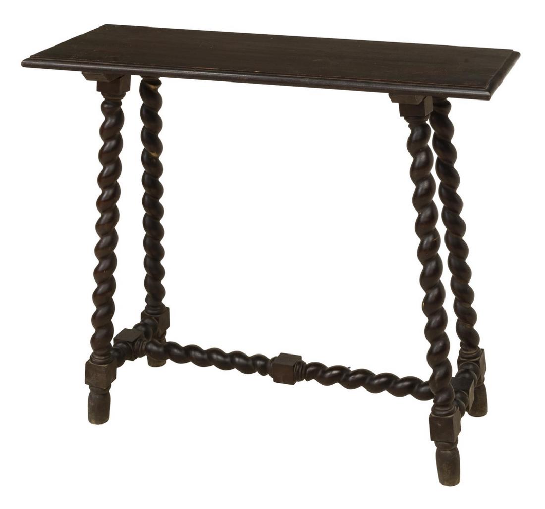 SPANISH BAROQUE STYLE SPIRAL BASE CONSOLE TABLE (1 of 3)