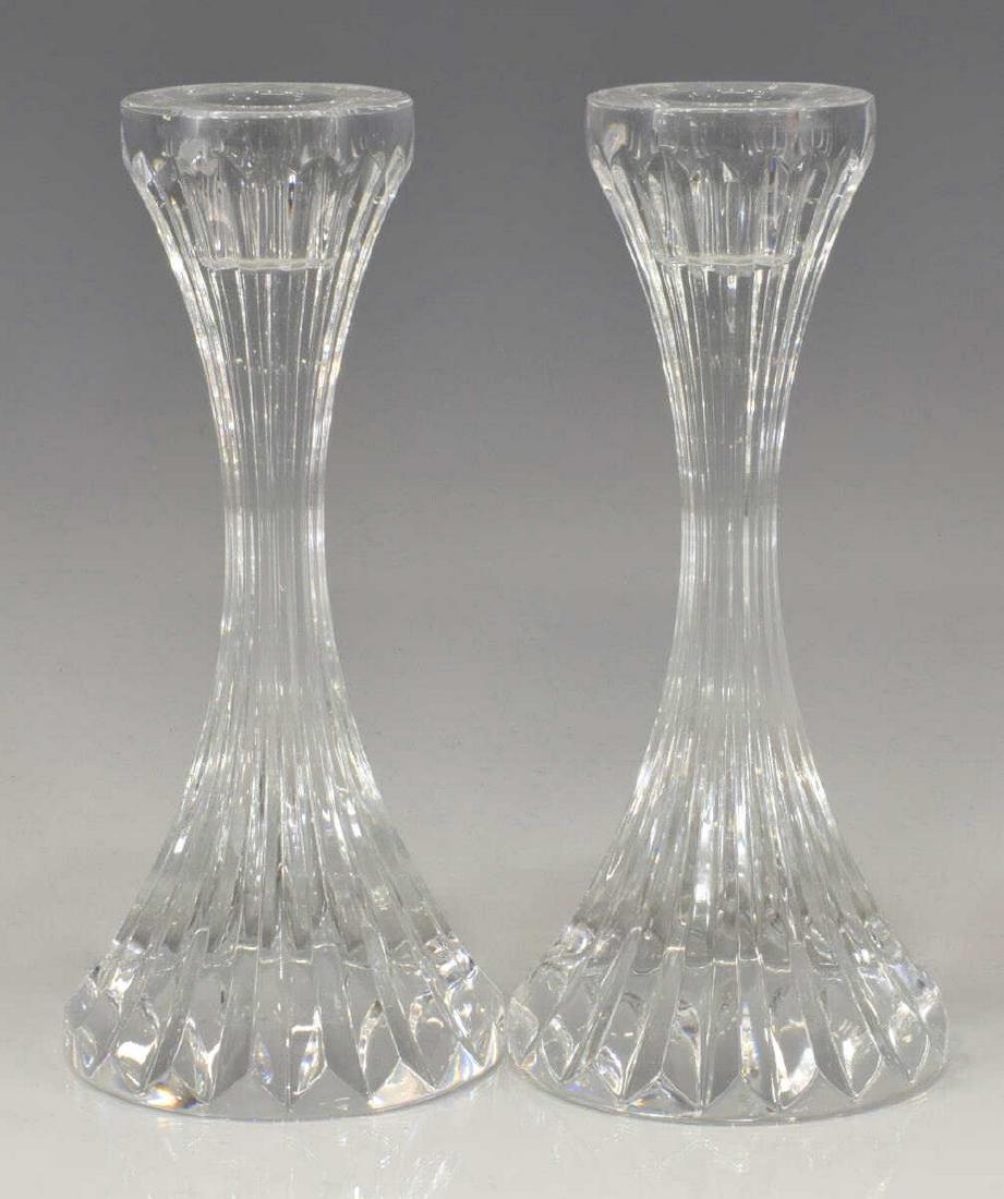 (2) FRENCH BACCARAT 'MASSENA' CRYSTAL CANDLESTICKS (1 of 3)