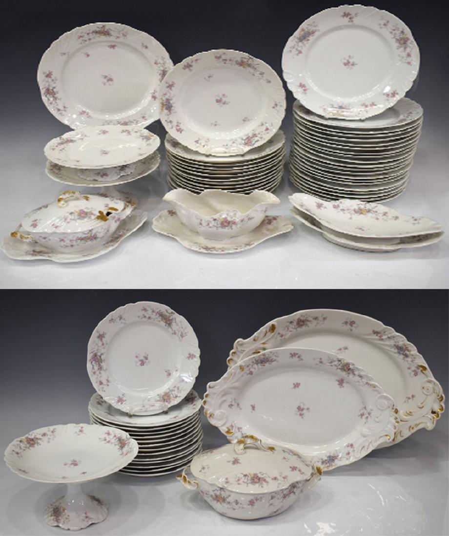 60) JEAN POUYAT LIMOGES PORCELAIN DINNER SERVICE (1 of 6)