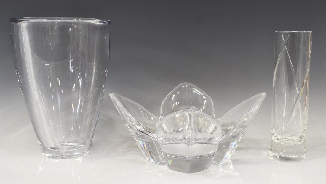 (3) ORREFORS, TIFFANY, SASAKI CRYSTAL TABLEWARE (1 of 7)
