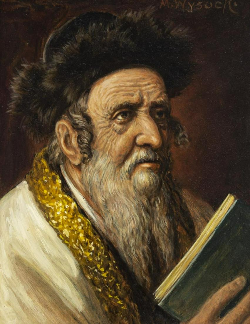 M. WYSOCKI (AUSTRIA, 20TH C.) PORTRAIT OF A RABBI (1 of 4)