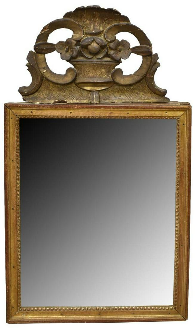 FRENCH GILTWOOD WALL MIRROR (1 of 3)