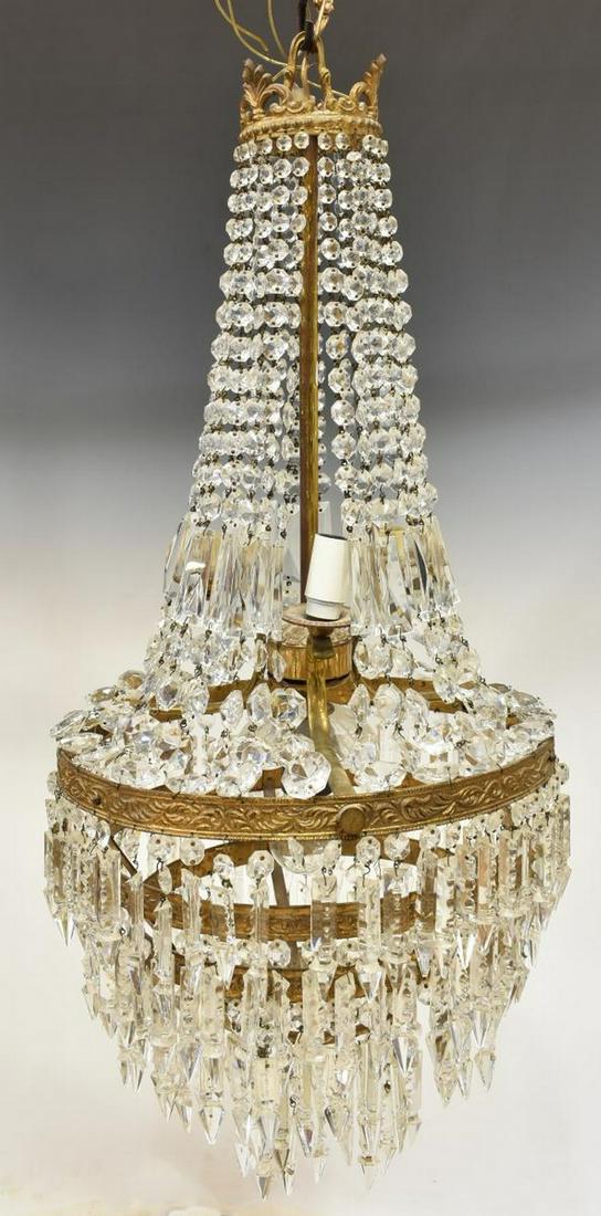 FRENCH EMPIRE STYLE CRYSTAL FOUR-LIGHT CHANDELIER (1 of 1)