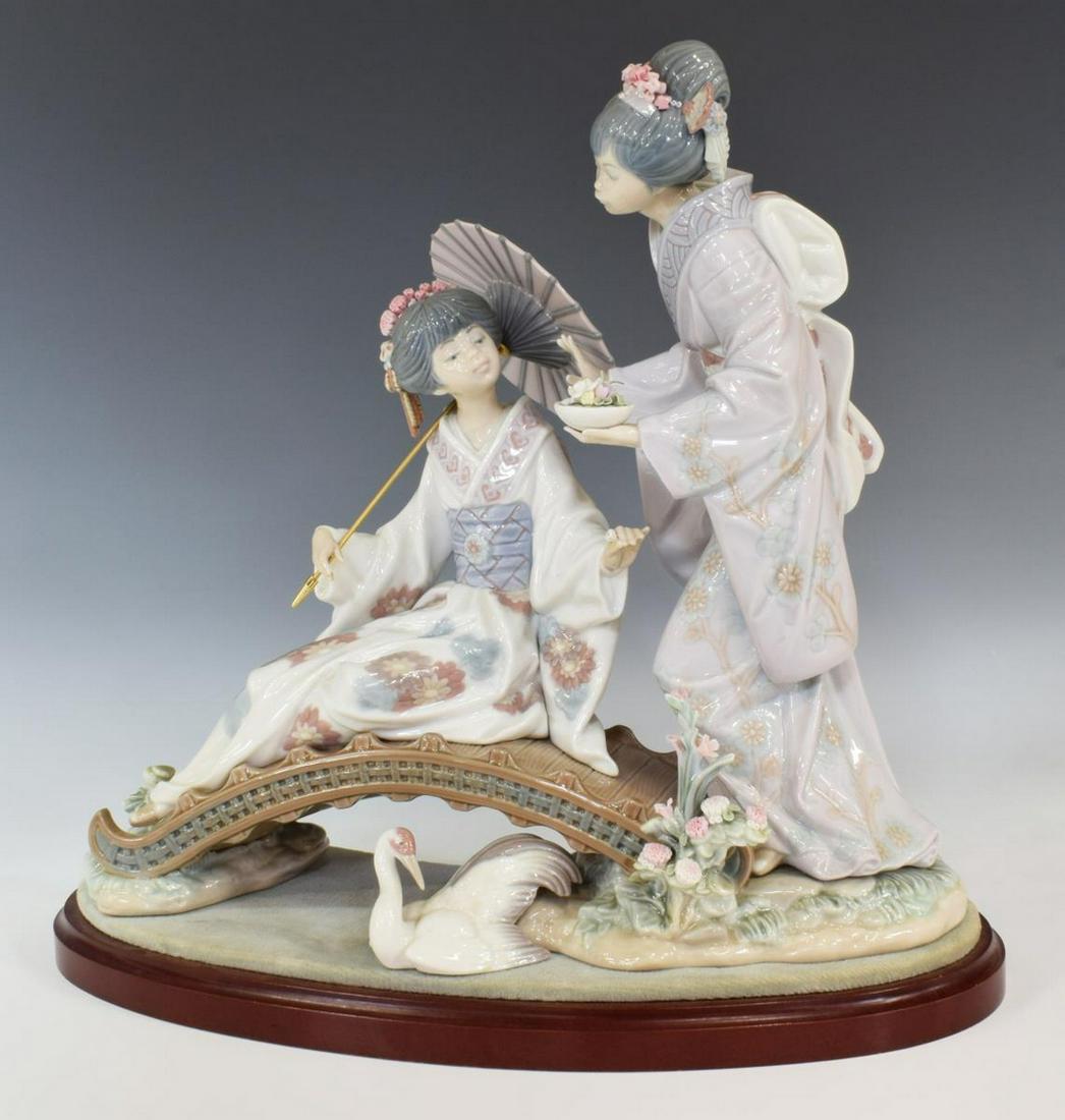 LLADRO PORCELAIN FIGURE GROUP 'SPRINGTIME JAPAN' (1 of 7)