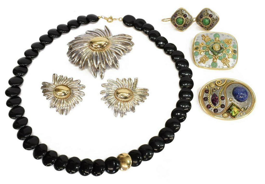 (LOT) ESTATE GOLD & STERLING JEWELRY GROUP (1 of 3)