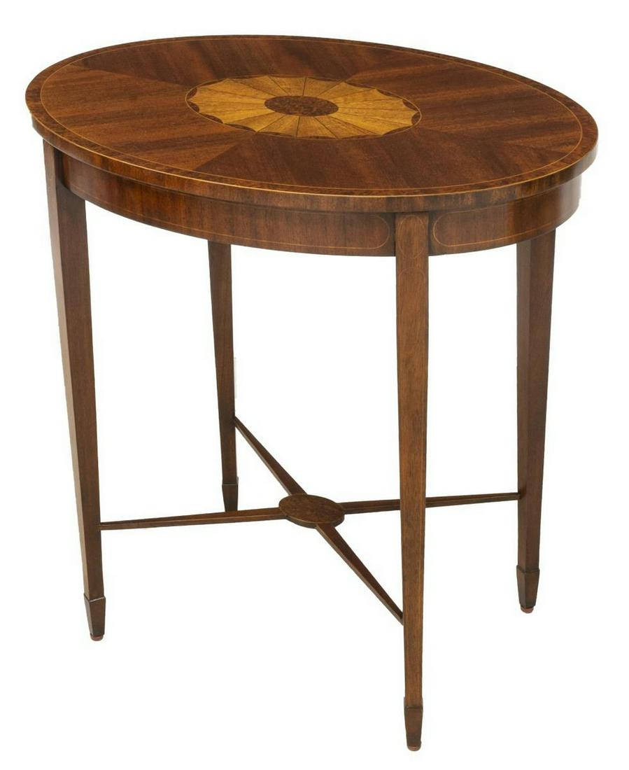 MAITLAND-SMITH HEPPLEWHITE STYLE MAHOGANY TABLE (1 of 4)