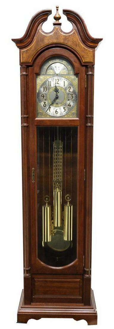 SETH THOMAS TRIPLE WEIGHT CHIMING TALL CASE CLOCK (1 of 7)