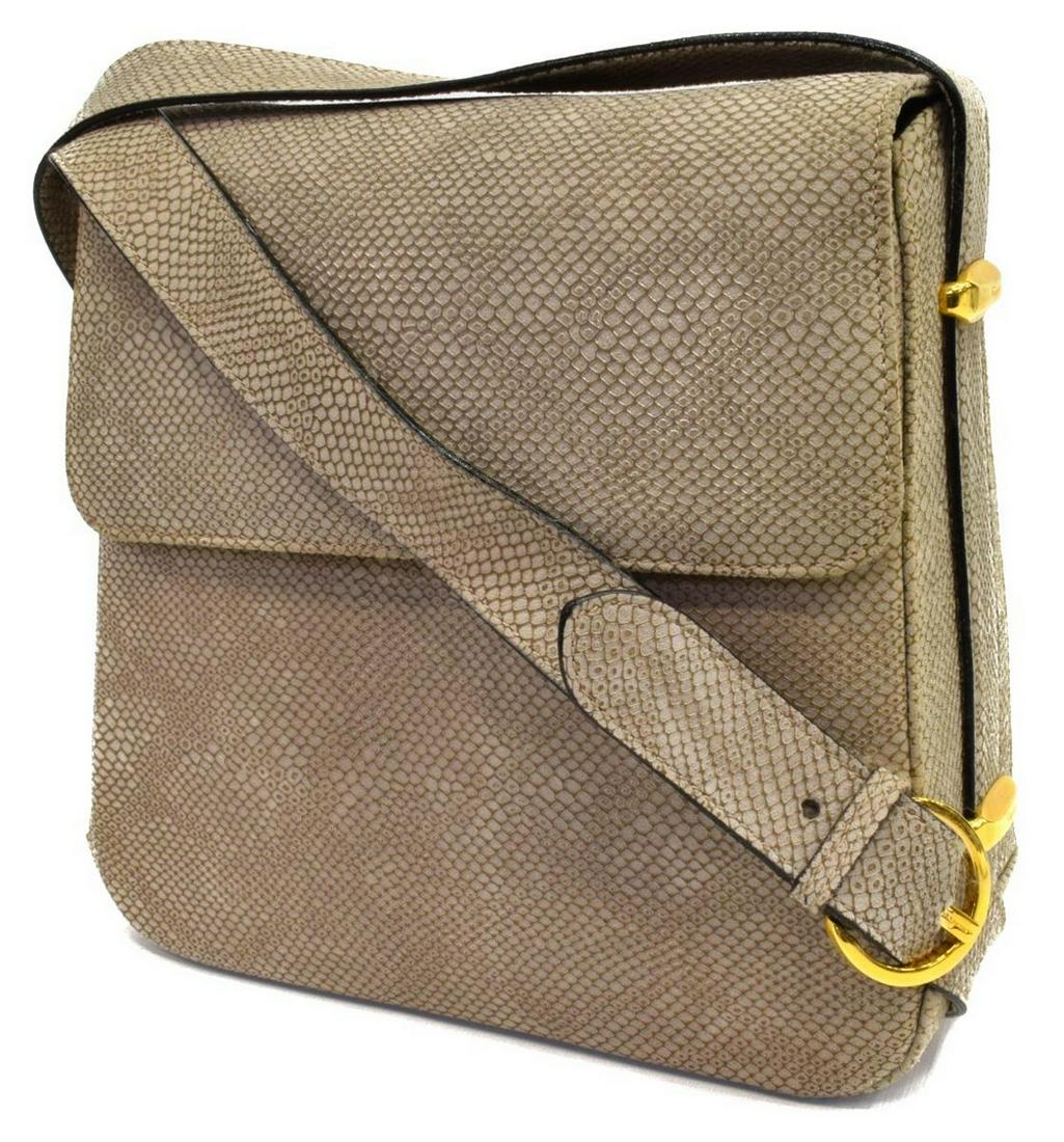 SALVATORE FERRAGAMO SNAKE PRINT SHOULDER BAG (1 of 6)