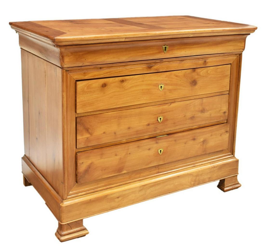 FRENCH LOUIS PHILIPPE FRUITWOOD COMMODE (1 of 5)