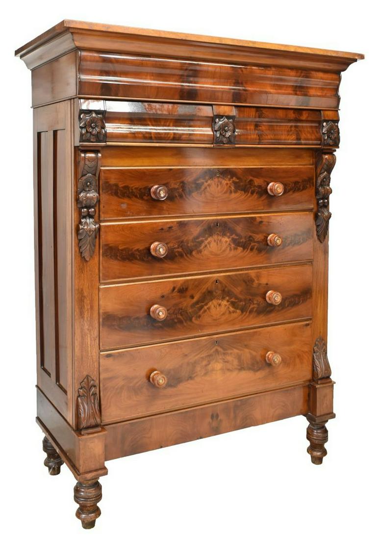 Victorian Mahogany Scottish Chest Of Drawers Aug 25 2019