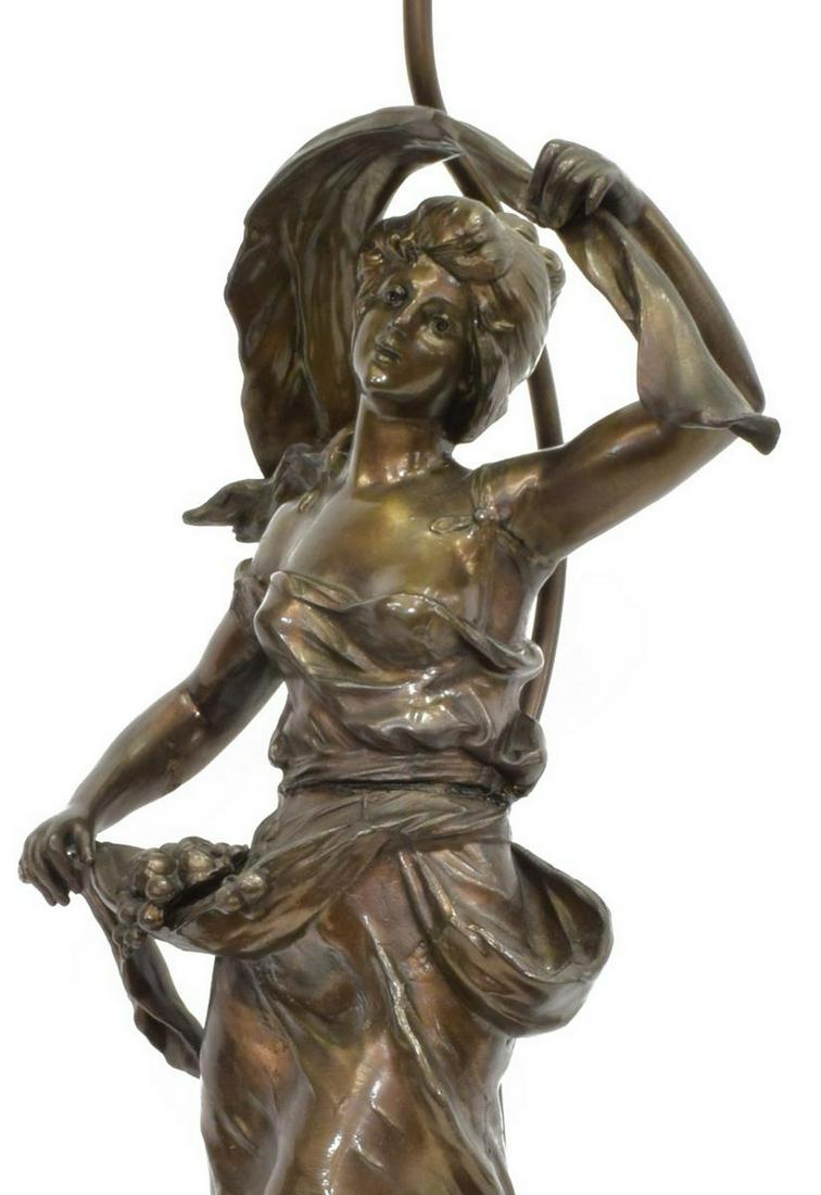 FRENCH FIGURE AFTER AUGUSTE MOREAU TABLE LAMP (1 of 4)