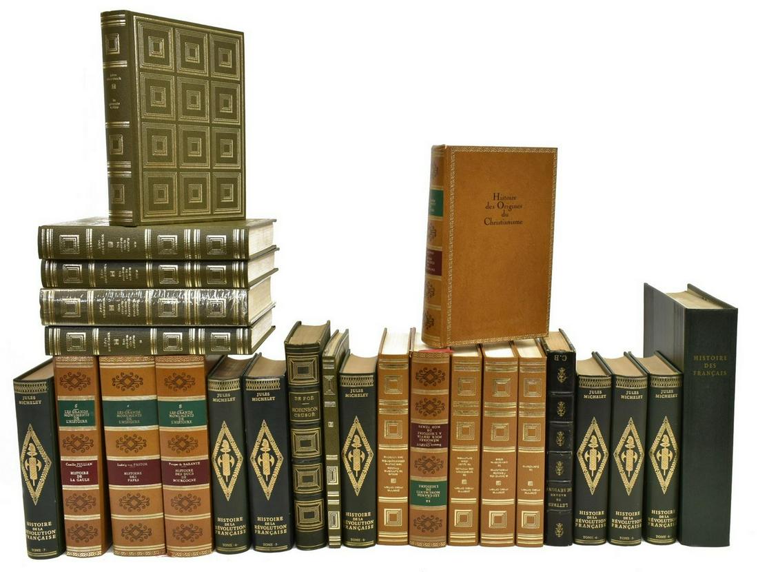 (25) FRENCH LIBRARY SHELF BOOKS (1 of 4)