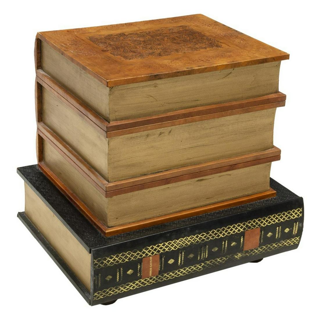 JOHN-RICHARD BOOK-FORM LEATHER SIDE TABLE (1 of 4)