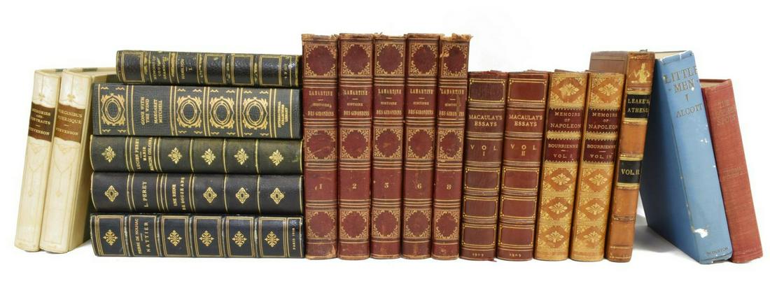 (19) COLLECTION OF LIBRARY BOOKS, SOME LEATHER (1 of 4)