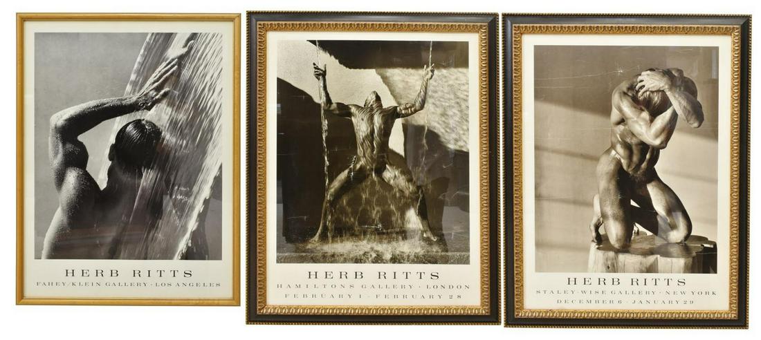 (3) HERB RITTS (1952-2002) EXHIBITION POSTERS (1 of 5)