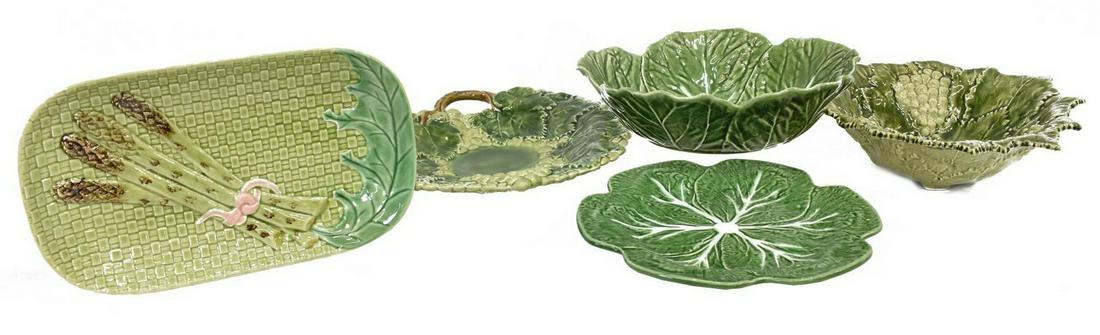 (5) PORTUGUESE MAJOLICA SERVICE & TABLE ITEMS (1 of 4)