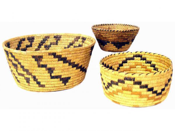 GROUP OF PAPAGO INDIAN BASKETRY