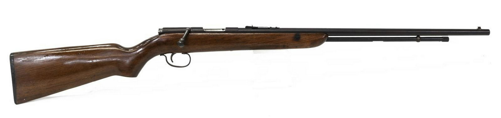 REMINGTON M 341 RIFLE, .22 CALIBER: Remington Model 341 rifle, .22S,L,R caliber, bolt action, 23" round barrel, tubular magazine, adjustable rear sight, hardwood stock, SN 89XXX *REQUIRES FFL TRANSFER* Start Price: $80.00