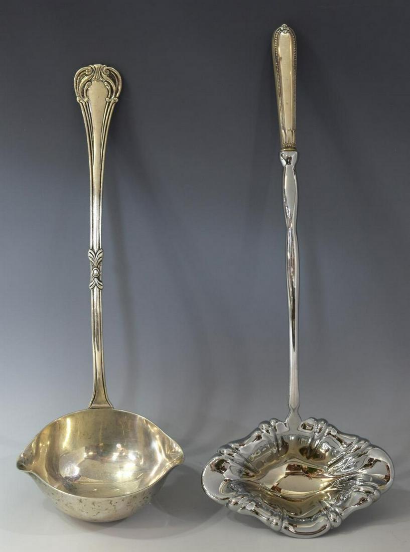 (2) MEXICO STERLING & SILVER PUNCH LADLES (1 of 6)