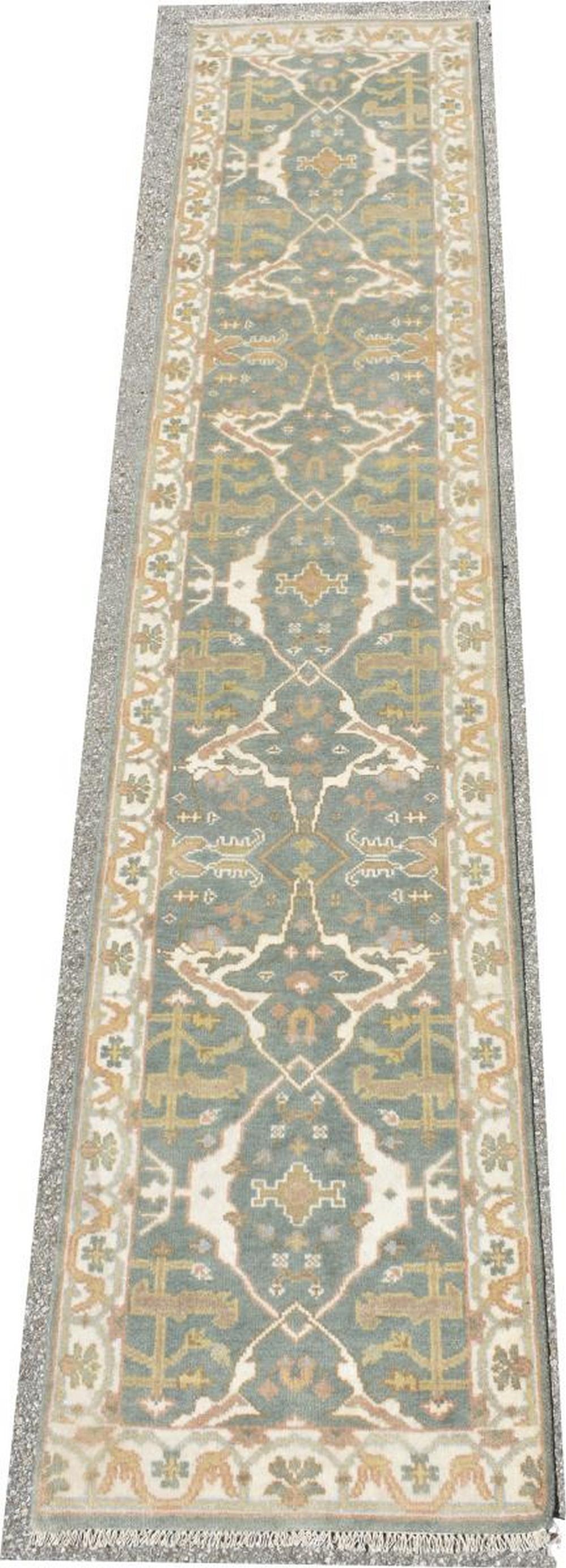 HAND-TIED PERSIAN OUSHAK RUNNER, 11'11" X 2'6" (1 of 3)