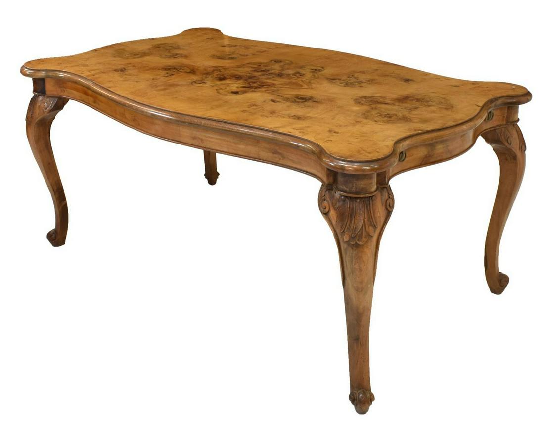 VENETIAN BURLWOOD EXTENSION DINING TABLE (1 of 5)