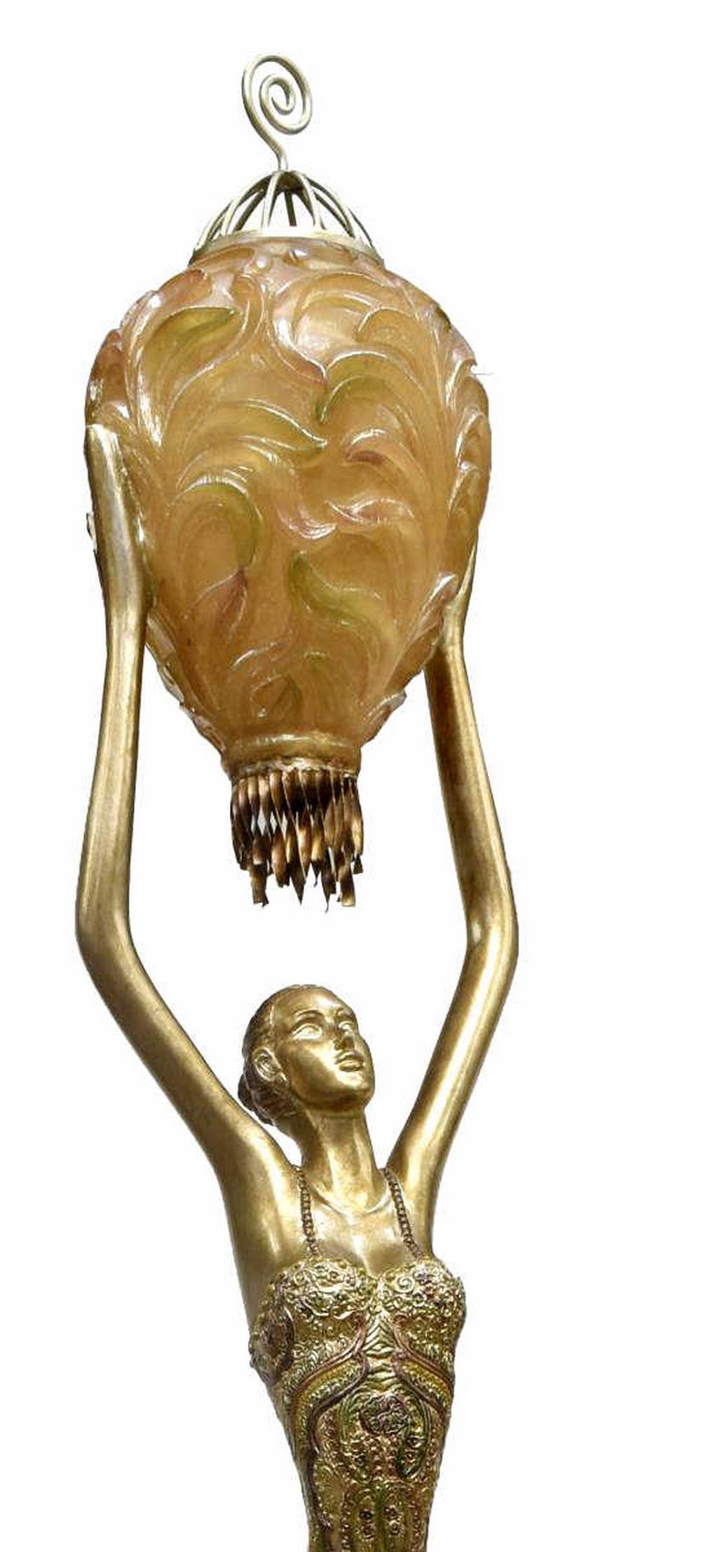 TALL BALLERINA STANDING FLOOR LAMP, 84"H (1 of 4)