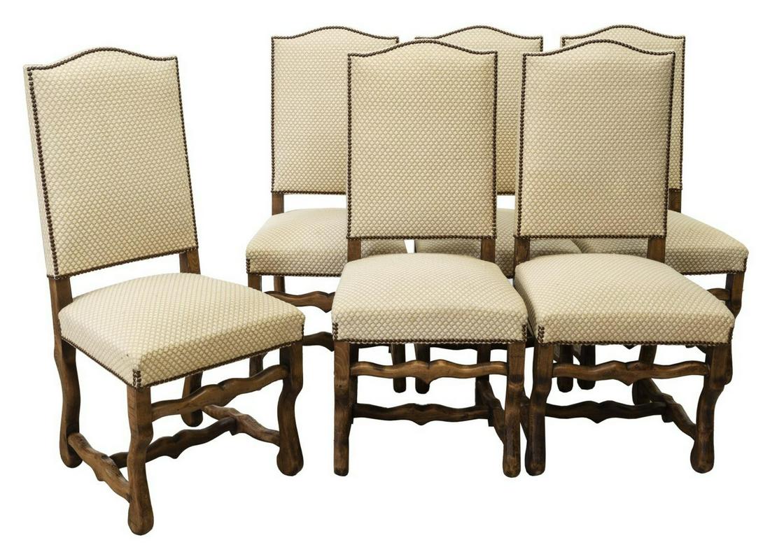 (6) FRENCH LOUIS XIV STYLE DINING CHAIRS (1 of 2)