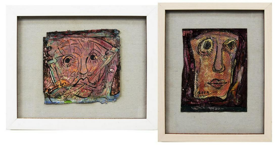 (2) ALEXANDER GORE (B.1958) MODERNIST PAINTINGS (1 of 8)