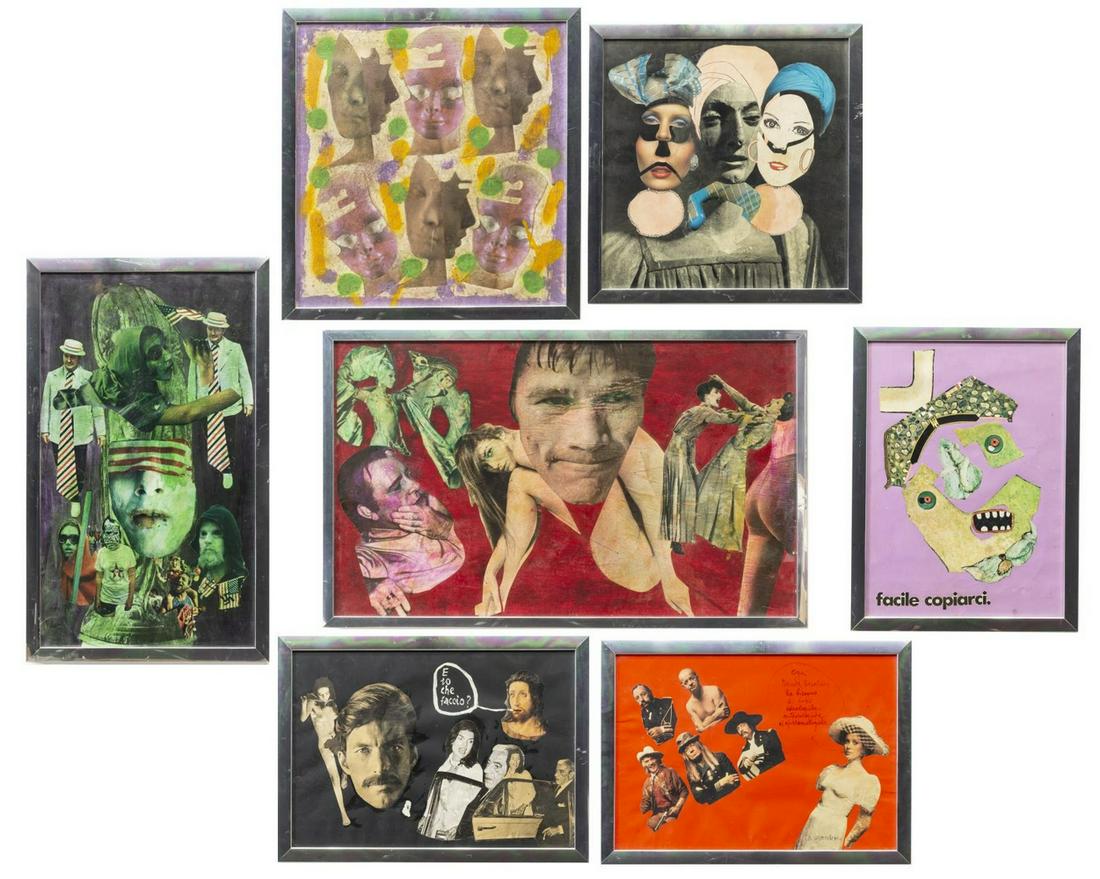 (7) MODERN SURREALIST DADA MIXED MEDIA COLLAGES (1 of 9)