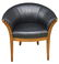 MODERN ART DECO STYLE BARREL BACK CLUB ARMCHAIR - 2