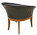 MODERN ART DECO STYLE BARREL BACK CLUB ARMCHAIR - 3