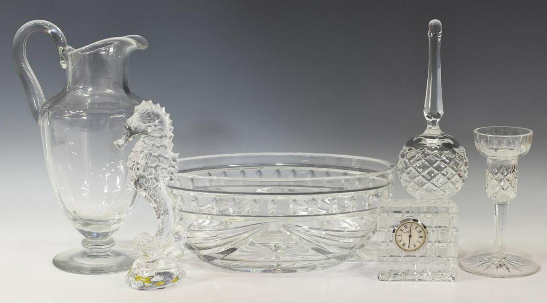 (6) WATERFORD & BACCARAT CRYSTAL TABLE ITEMS (1 of 4)