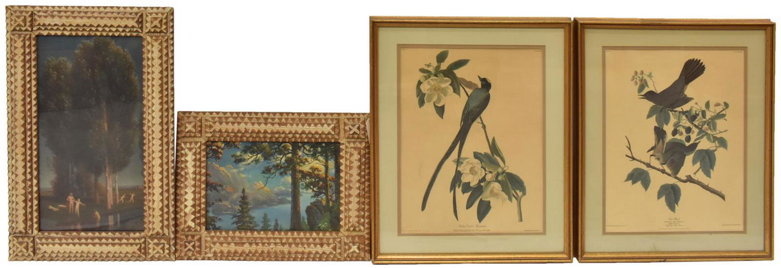 (4) FRAMED ART PRINTS, AFTER AUDUBON & PARRISH (1 of 2)