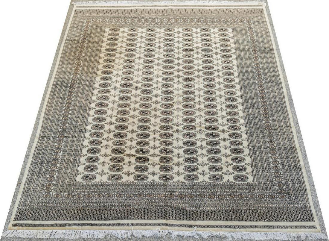 HAND-TIED PAKISTANI BOKHARA RUG, 10'2" X 8'4" (1 of 4)