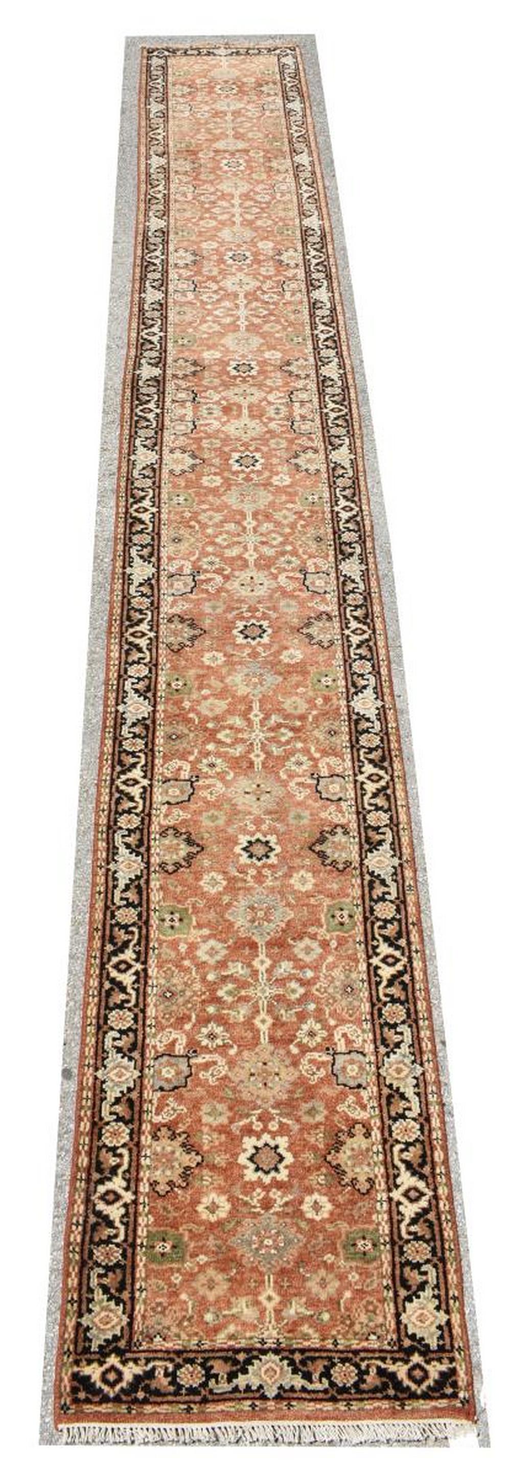 HAND-TIED PERSIAN MAHAL FLOOR RUNNER, 20'0" X 2'7" (1 of 3)