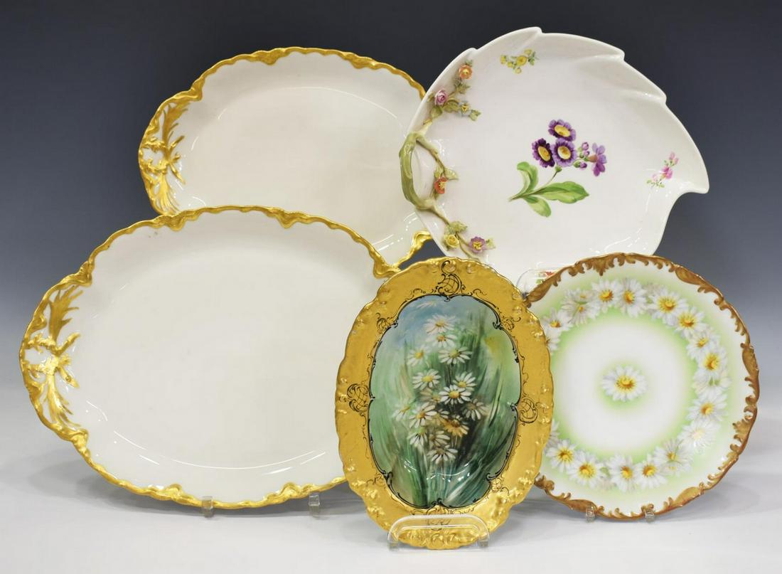 5) JEAN POUYATT, LIMOGES & MEISSEN PORCELAIN GROUP (1 of 8)
